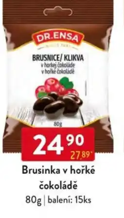 Qanto DR.ENSA Brusinka v hořké čokoládě nabídka