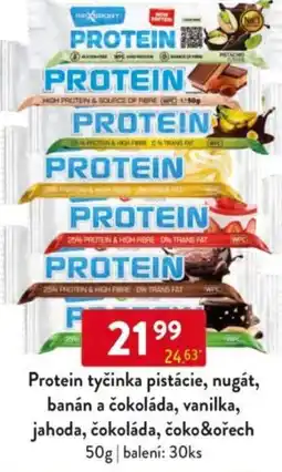 Qanto Protein tyčinka pistácie, nugát, banán a čokoláda, vanilka, jahoda, čokoláda, čoko&ořech nabídka