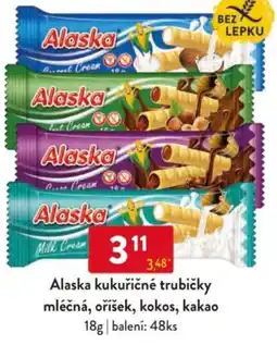 Qanto Alaska kukuřičné trubičky mléčná, oříšek, kokos, kakao nabídka