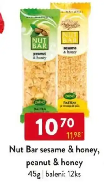 Qanto Nut Bar sesame & honey, peanut & honey nabídka