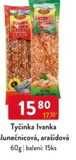 Qanto Tyčinka Ivanka slunečnicová, arašídová nabídka