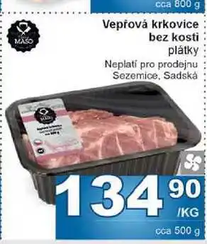 Jip Vepřová krkovice bez kosti plátky nabídka