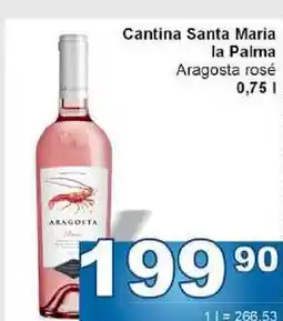 Jip Cantina Santa Maria la Palma Aragosta rosé nabídka