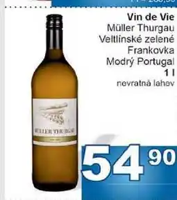 Jip Vin de Vie Müller Thurgau nabídka