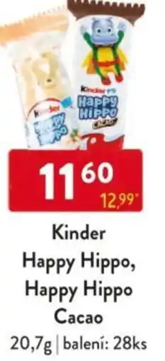 Qanto Kinder Happy Hippo, Happy Hippo Cacao nabídka