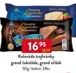 Qanto Kolonáda trojhránky grand čokoláda, grand oříšek nabídka