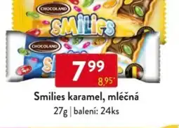 Qanto Smilies karamel, mléčná nabídka