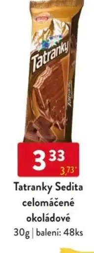 Qanto Tatranky Sedita celomáčené okoládové nabídka