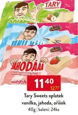 Qanto Tary Sweets oplatek vanilka, jahoda, oříšek nabídka