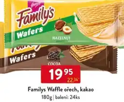 Qanto Familys Waffle ořech, kakao nabídka