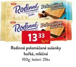 Qanto Rodinné polomáčené sušenky hořké, mléčné nabídka
