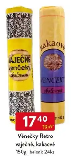 Qanto Věnečky Retro vaječné, kakaové nabídka