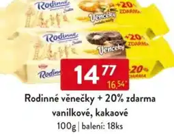 Qanto Rodinné věnečky + 20% zdarma vanilkové, kakaové nabídka