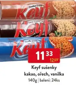 Qanto Keyf sušenky kakao, ořech, vanilka nabídka