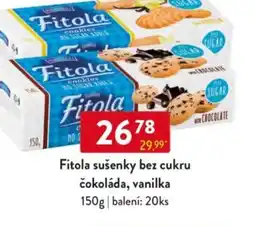 Qanto Fitola sušenky bez cukru čokoláda, vanilka nabídka