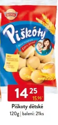Qanto Piškoty dětské nabídka