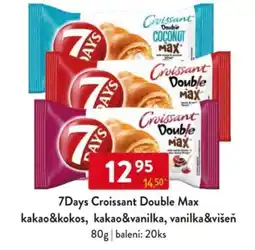 Qanto 7Days Croissant Double Max kakao&kokos, kakao&vanilka, vanilka&višeň nabídka