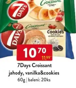 Qanto 7Days Croissant jahody, vanilka&cookies nabídka