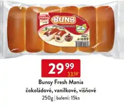 Qanto Bunsy Fresh Mania čokoládové, vanilkové, višňové nabídka