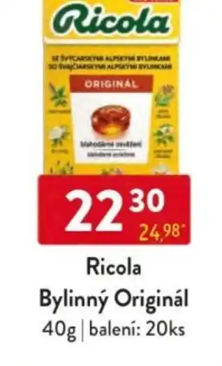Qanto Ricola Bylinný Originál nabídka