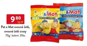 Qanto Pat a Mat ovocné želé, ovocné želé crazy nabídka