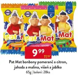 Qanto Pat Mat bonbony pomeranč a citron, jahoda a malina, višeň a jablko nabídka