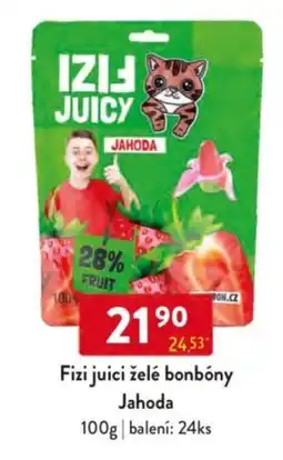 Qanto Fizi juici želé bonbóny Jahoda nabídka