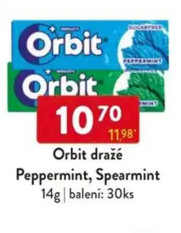 Qanto Orbit dražé Peppermint, Spearmint nabídka
