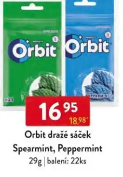 Qanto Orbit dražé sáček Spearmint, Peppermint nabídka