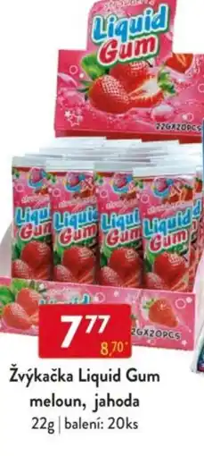 Qanto Žvýkačka Liquid Gum meloun, jahoda nabídka