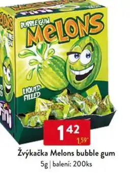 Qanto Žvýkačka Melons bubble gum nabídka
