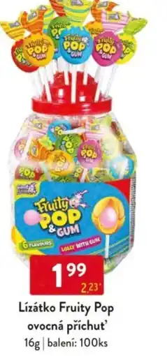 Qanto Lízátko Fruity Pop ovocná příchuť❜ nabídka