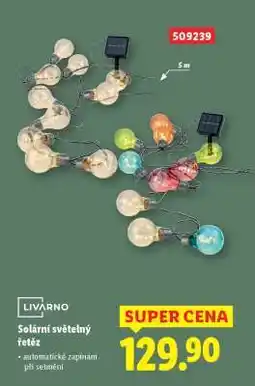 Lidl Solární světelný řetěz nabídka