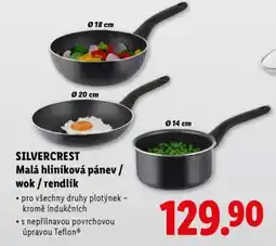 Lidl SILVERCREST Malá hliníková pánev / wok / rendlík nabídka