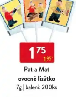 Qanto Pat a Mat ovocné lízátko nabídka