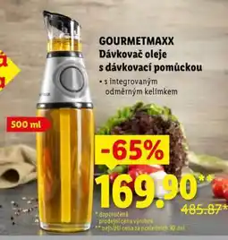 Lidl GOURMETMAXX Dávkovač oleje s dávkovací pomůckou nabídka