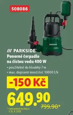 Lidl Ponorné čerpadlo na čistou vodu 400 W nabídka