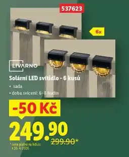 Lidl Solární LED svítidlo - 6 kusů nabídka