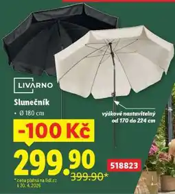 Lidl Slunečník nabídka