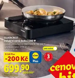 Lidl SILVERCREST Indukční varná deska 2 200 W nabídka