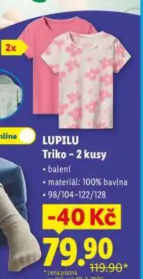 Lidl LUPILU TRIKO 2 KUSY nabídka