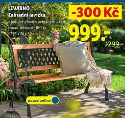 Lidl LIVARNO Zahradní lavička nabídka