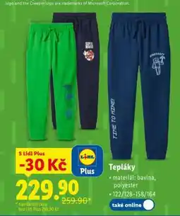 Lidl Tepláky nabídka