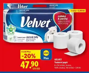 Lidl Velvet Toaletní papír nabídka