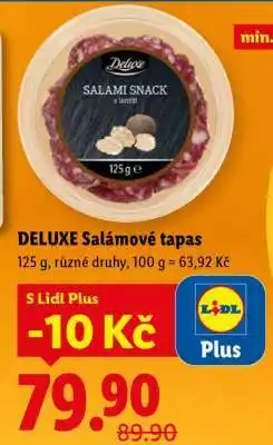 Lidl DELUXE Salámové tapas nabídka