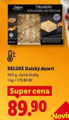 Lidl DELUXE Italský dezert nabídka