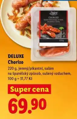 Lidl DELUXE Chorizo nabídka