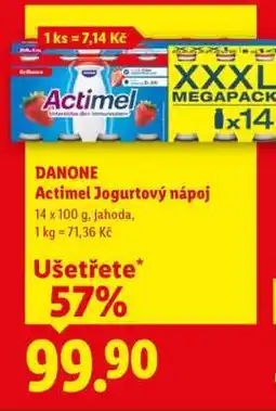Lidl DANONE ACTIMEL JOGURTOVÝ NÁPOJ nabídka