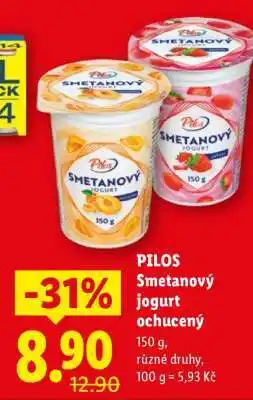 Lidl Pilos SMETANOVÝ JOGURT OCHUCENÝ nabídka