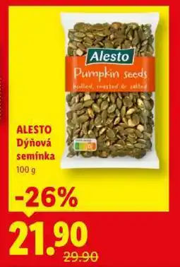 Lidl ALESTO Dýňová semínka nabídka